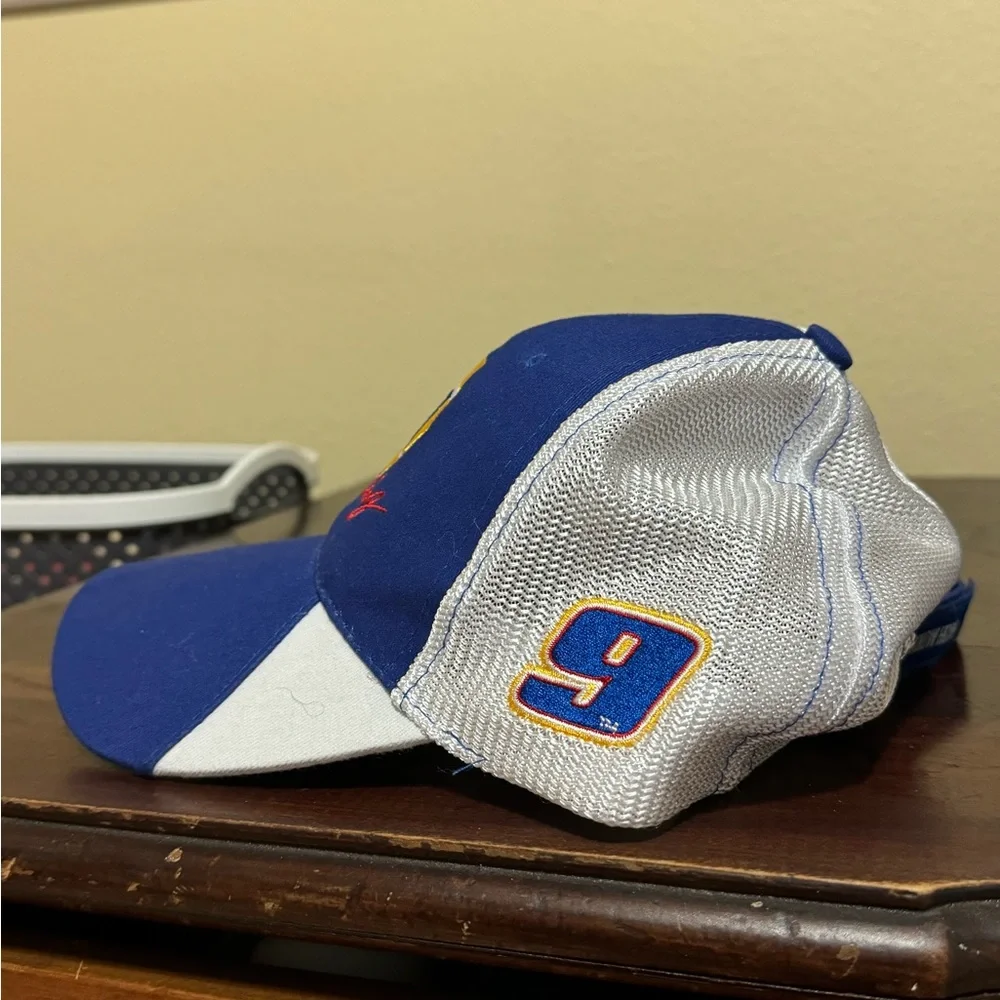 Vintage NAPA Know How Racing 9 Hendrick Motorsport Blue White Mesh Ball Cap Hat